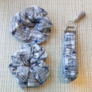 Cowboys Gray and Blue Hair Accessories Set